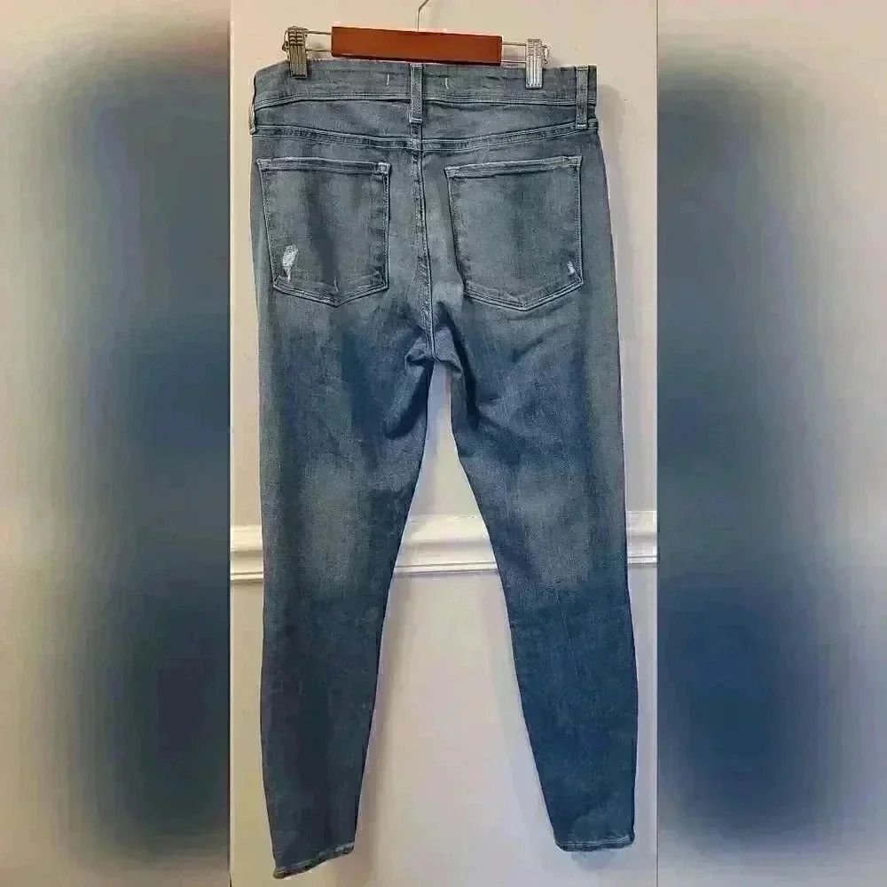 Fidelity Denim for Anthropologie Belvedere High Rise Crop Jeans Size 29 - Picture 6 of 7